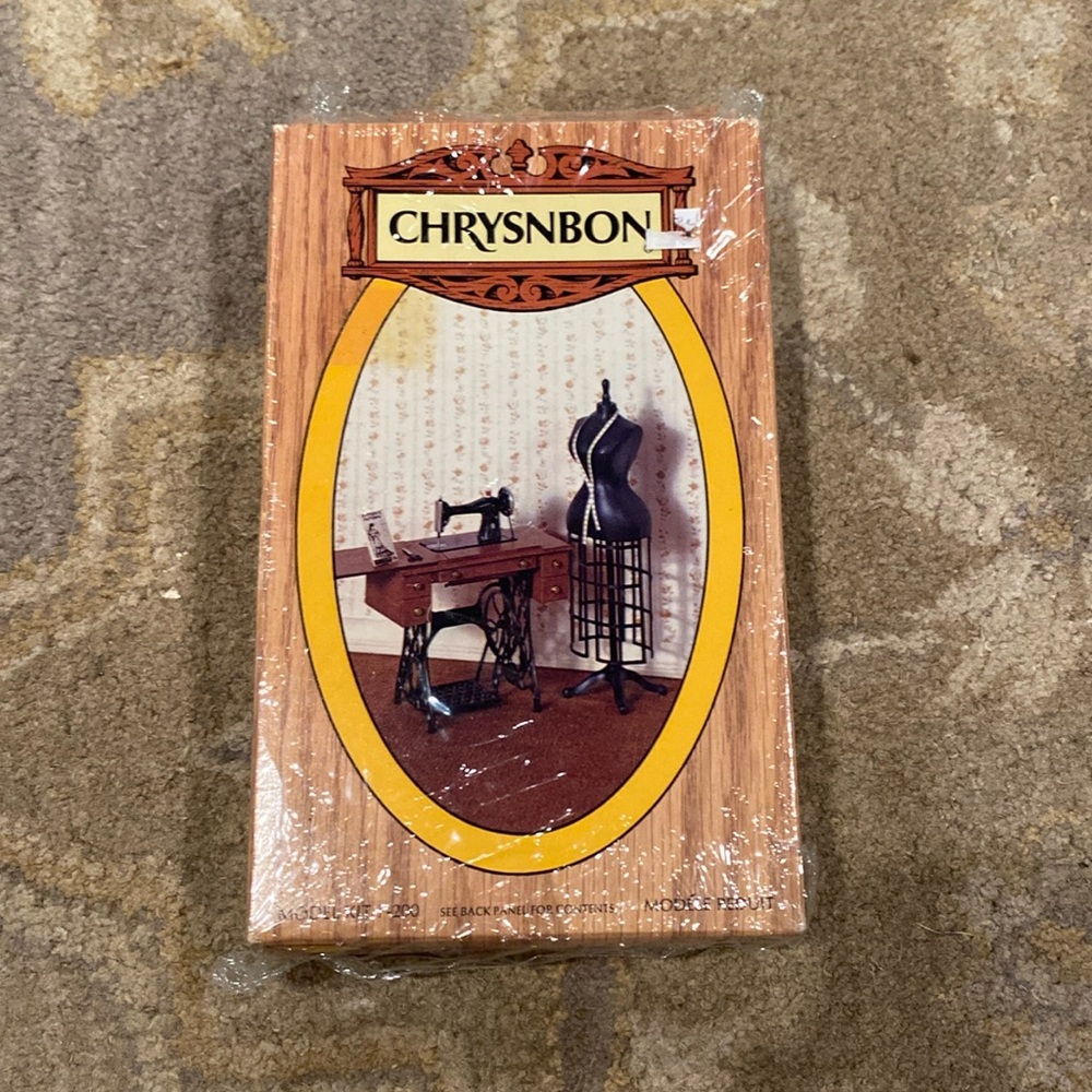 Chrysnbon Doll House Sewing Machine and Mannequin Set -#F200 - New-Sealed